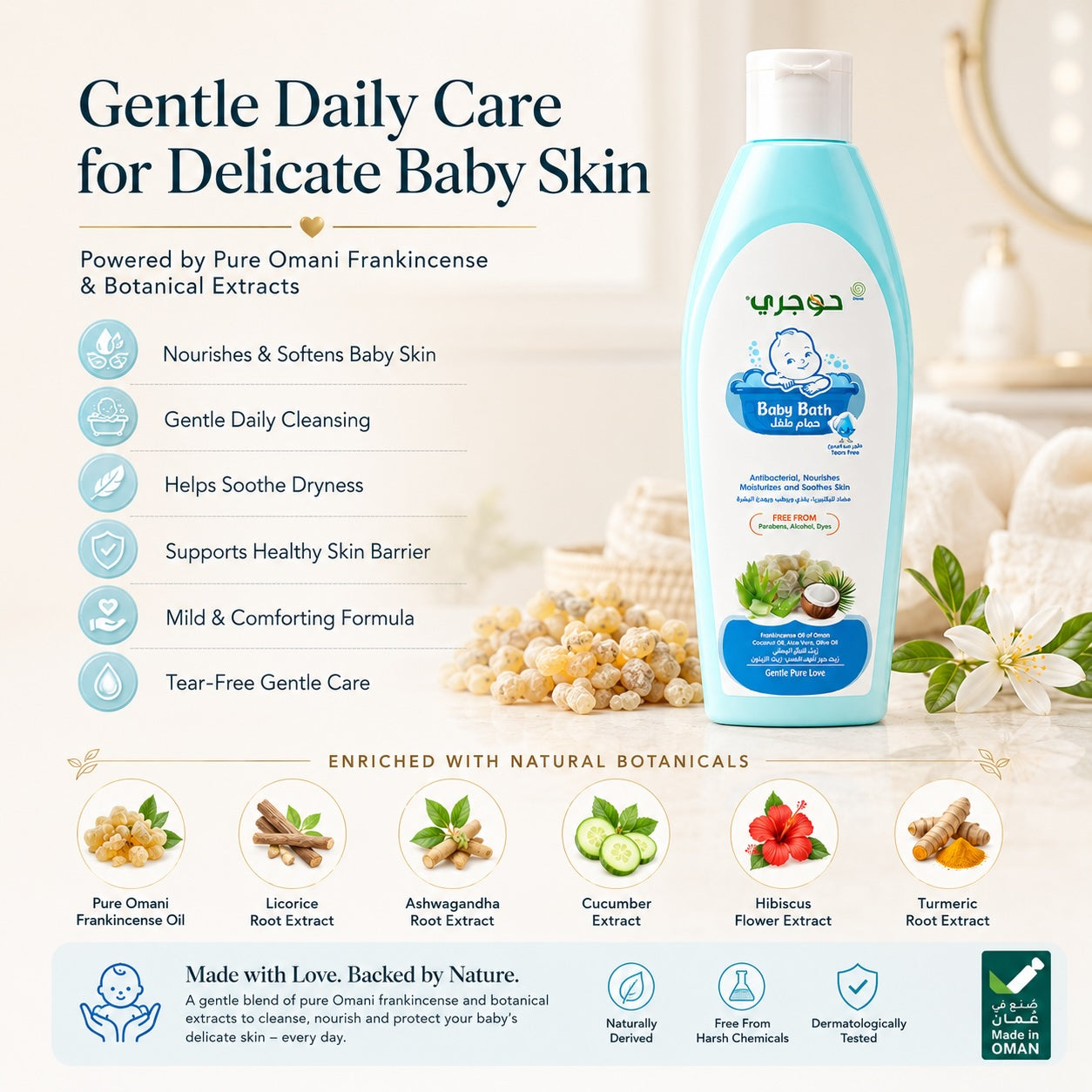 Frankincense Baby Bath Tear Free